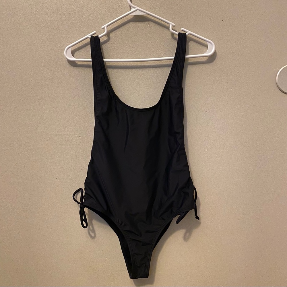 Low-Back One Piece Bathing Suit